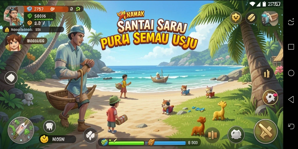 Tampilan gameplay <strong>2757</strong> yang penuh warna dan menyenangkan.
