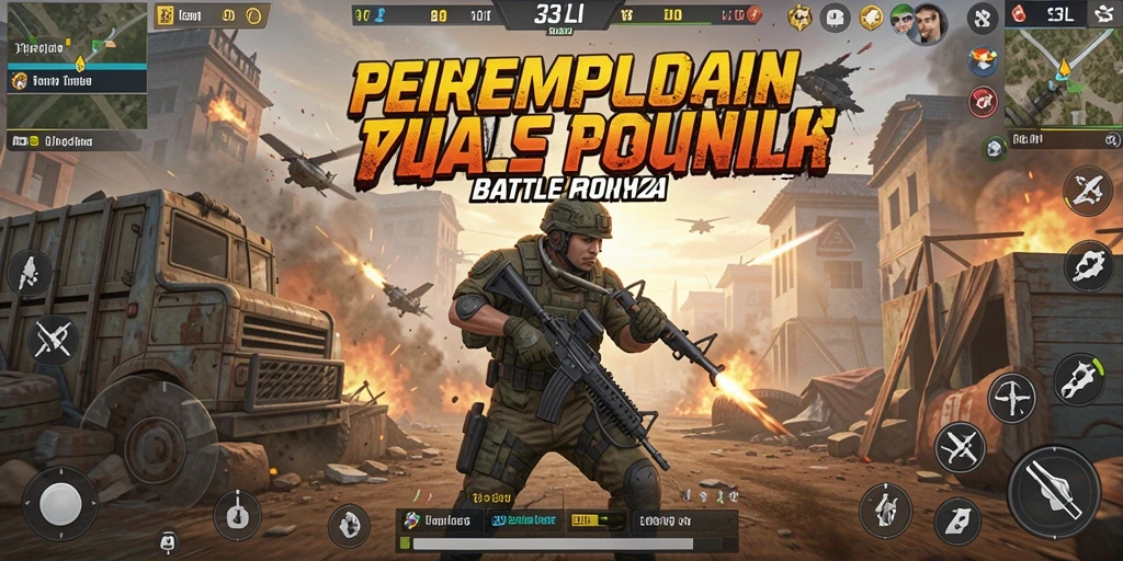 Tampilan gameplay seru dan penuh aksi di 33L Battle Royale.