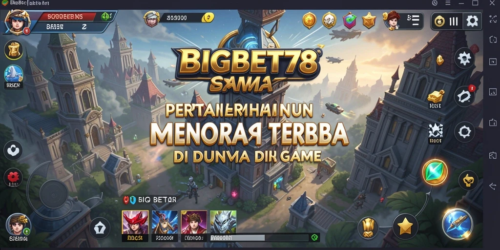 Gameplay menegangkan di BIGBET78 dengan menara yang strategis.