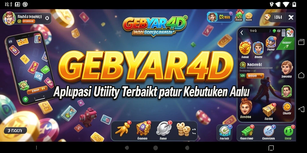 Screenshot utama GEBYAR4D menampilkan antarmuka aplikasi Utility yang ramah pengguna.