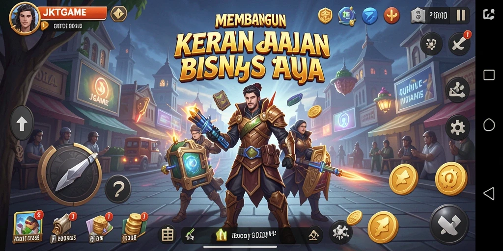 Tampilan screenshot utama JKTGAME menampilkan pengalaman gameplay Tycoon yang menarik.