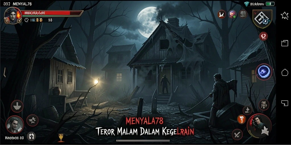 Gameplay menyeramkan di dunia kegelapan yang penuh teror.