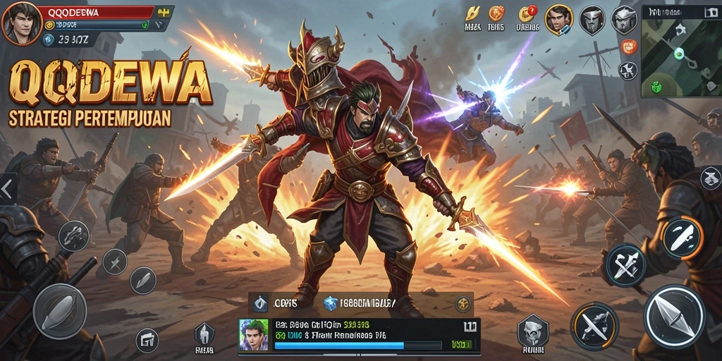Tangkapan layar dari gameplay QQDEWA yang intens dan strategis.