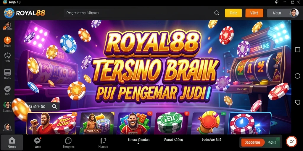 Screenshot utama ROYAL88 menampilkan gameplay kasino yang seru.