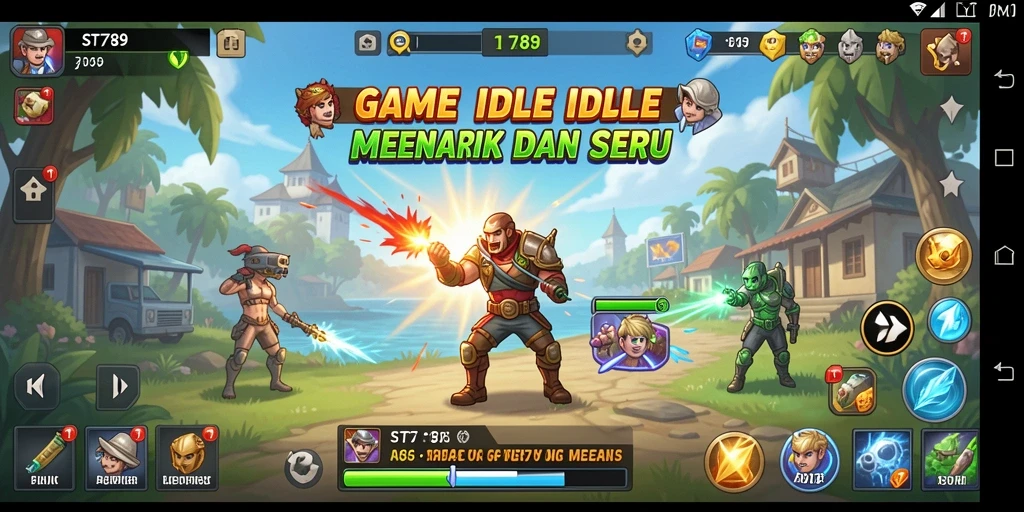 Screenshot gameplay ST789 menampilkan aksi seru dalam game Idle.