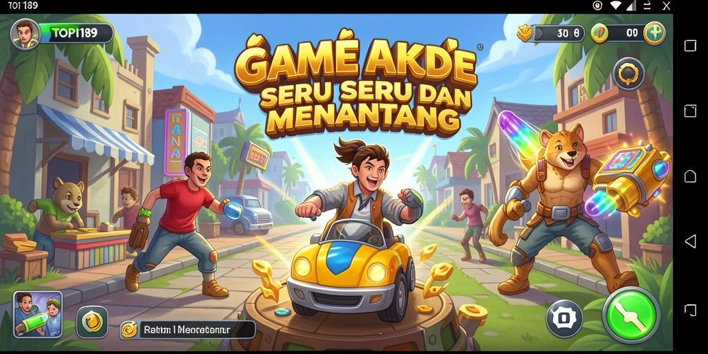Tampilan gameplay seru dari permainan arcade TOPI189.